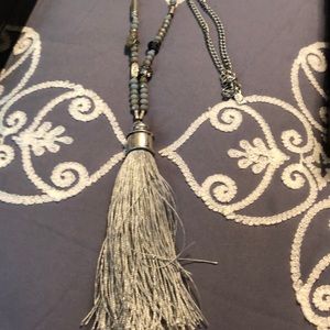 Long tassel necklace